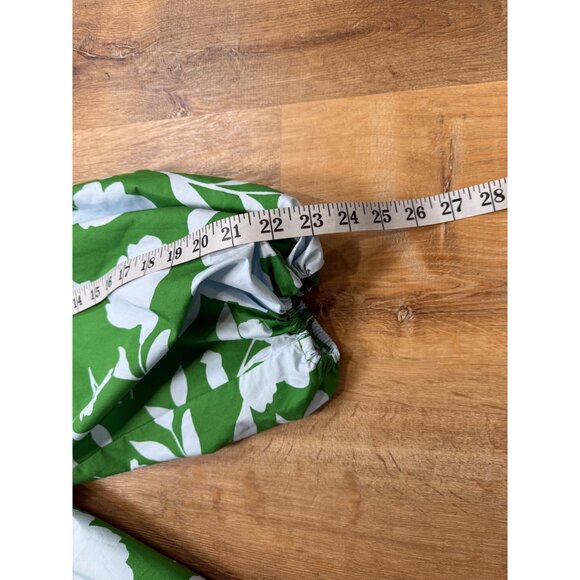 Kate Spade Target Rose Poplin Long Sleeve Mini Dress Green Blue Size Large - Picture 6 of 12